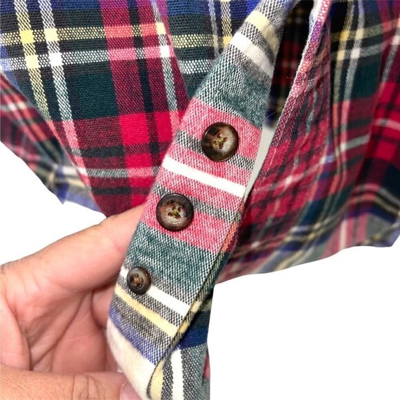 Eddie Bauer Legends Shirt Mens Size XL Plaid Flannel Cotton Button Front Pockets - Picture 7 of 12